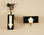 Earrings, Giorgio di Sant&#39;Angelo (American, born Italy, 1933–1989), plastic, metal, American
